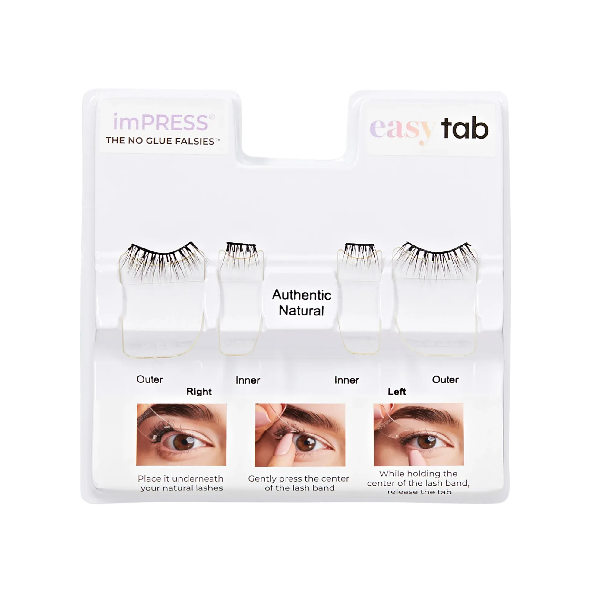 Authentic Natural | 1 Pair of Half Lash & 2 Clusters