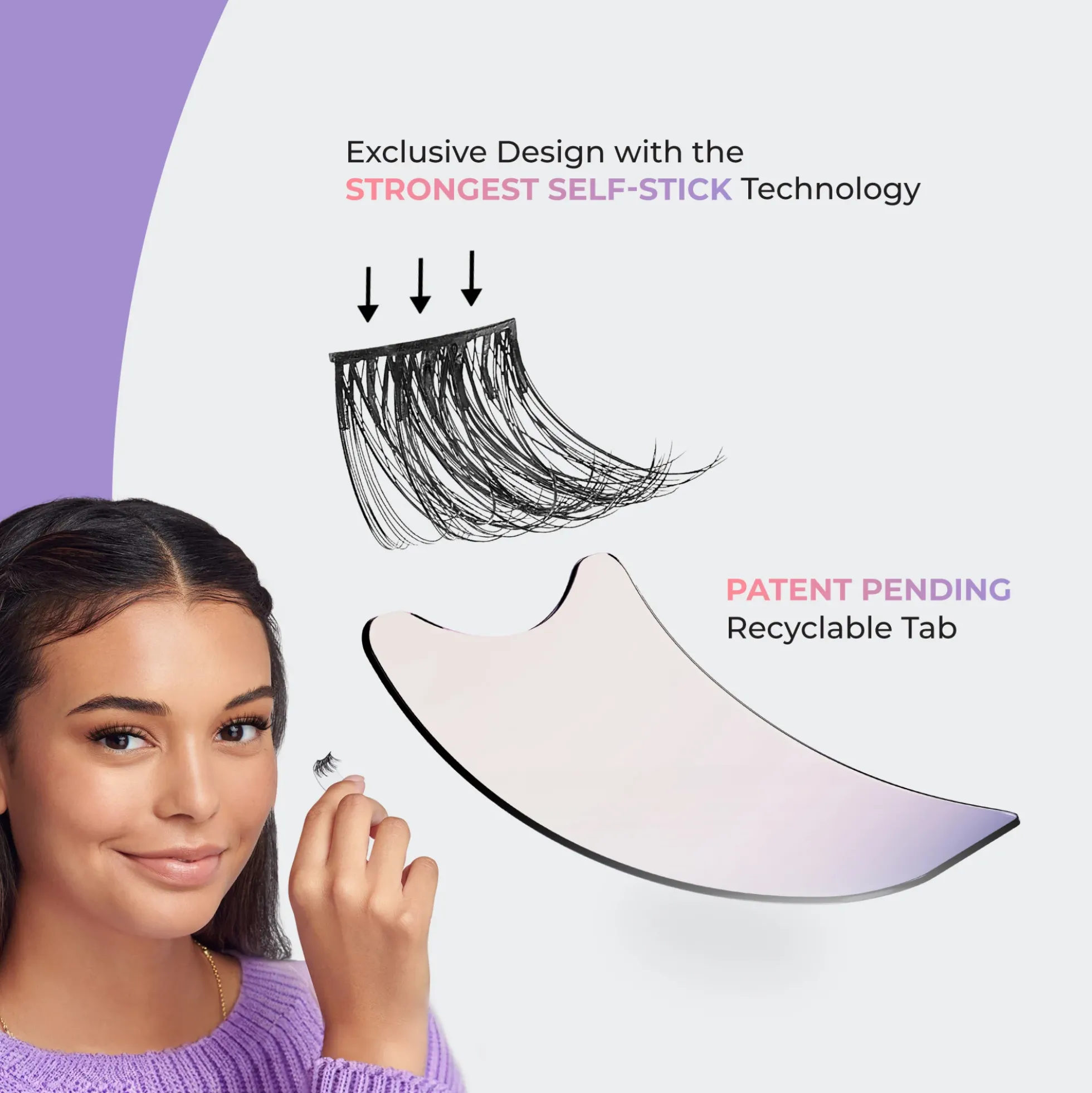 Authentic Natural | 1 Pair of Half Lash & 2 Clusters
