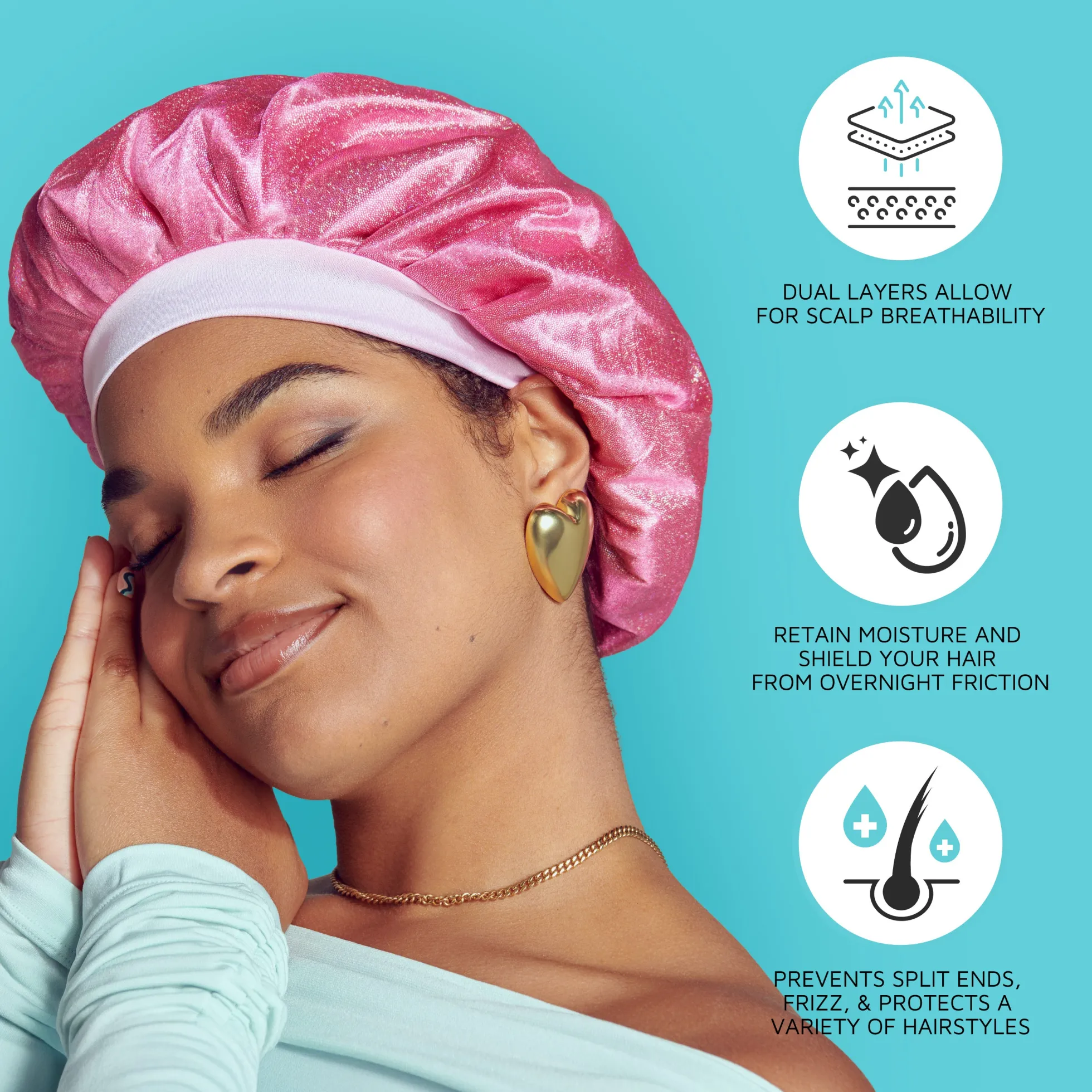 Satin Bonnet Cap