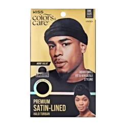 Satin-Lined Halo Turban Set