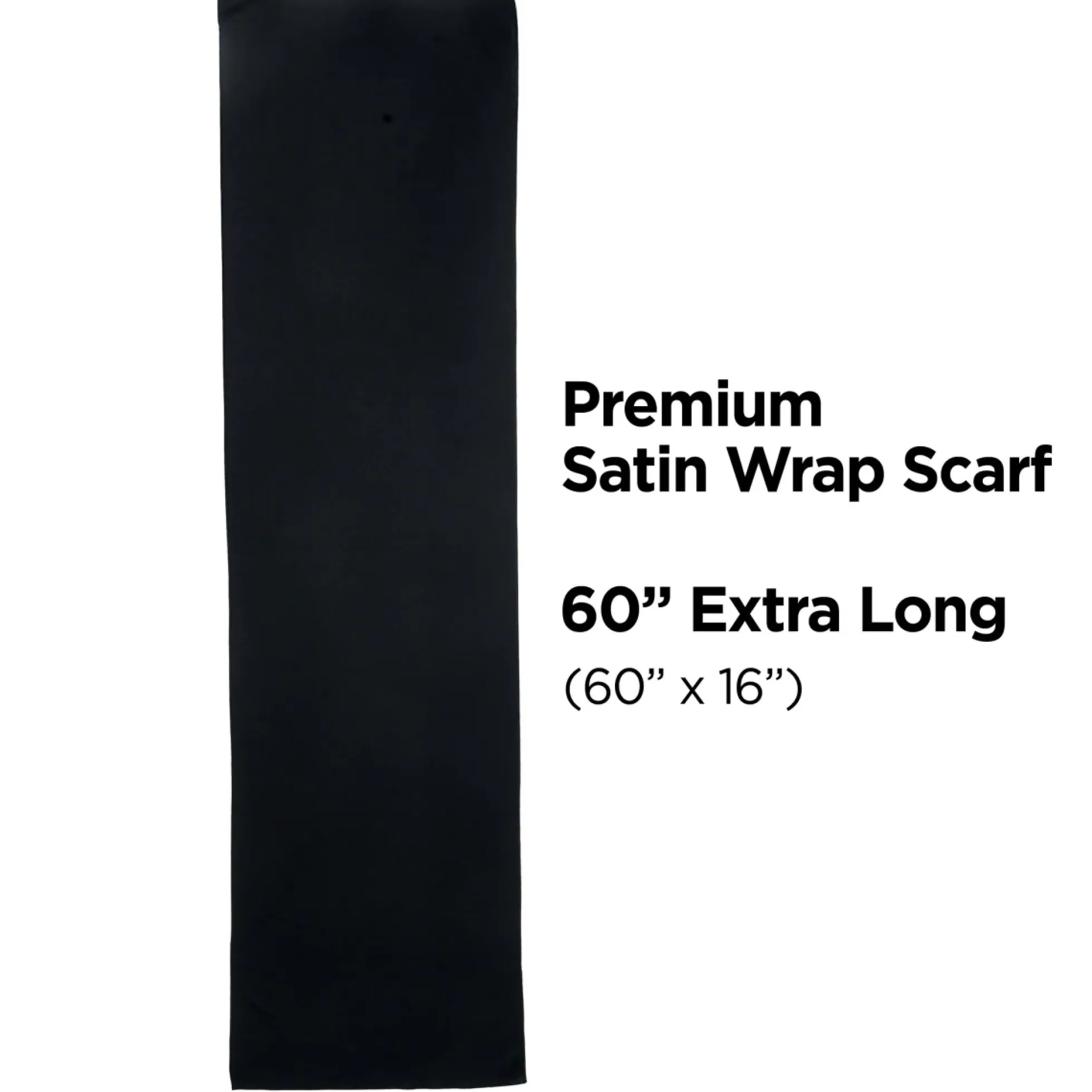 Soft Satin Wrap Scarf