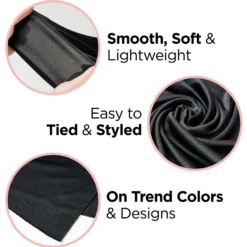 Soft Satin Wrap Scarf